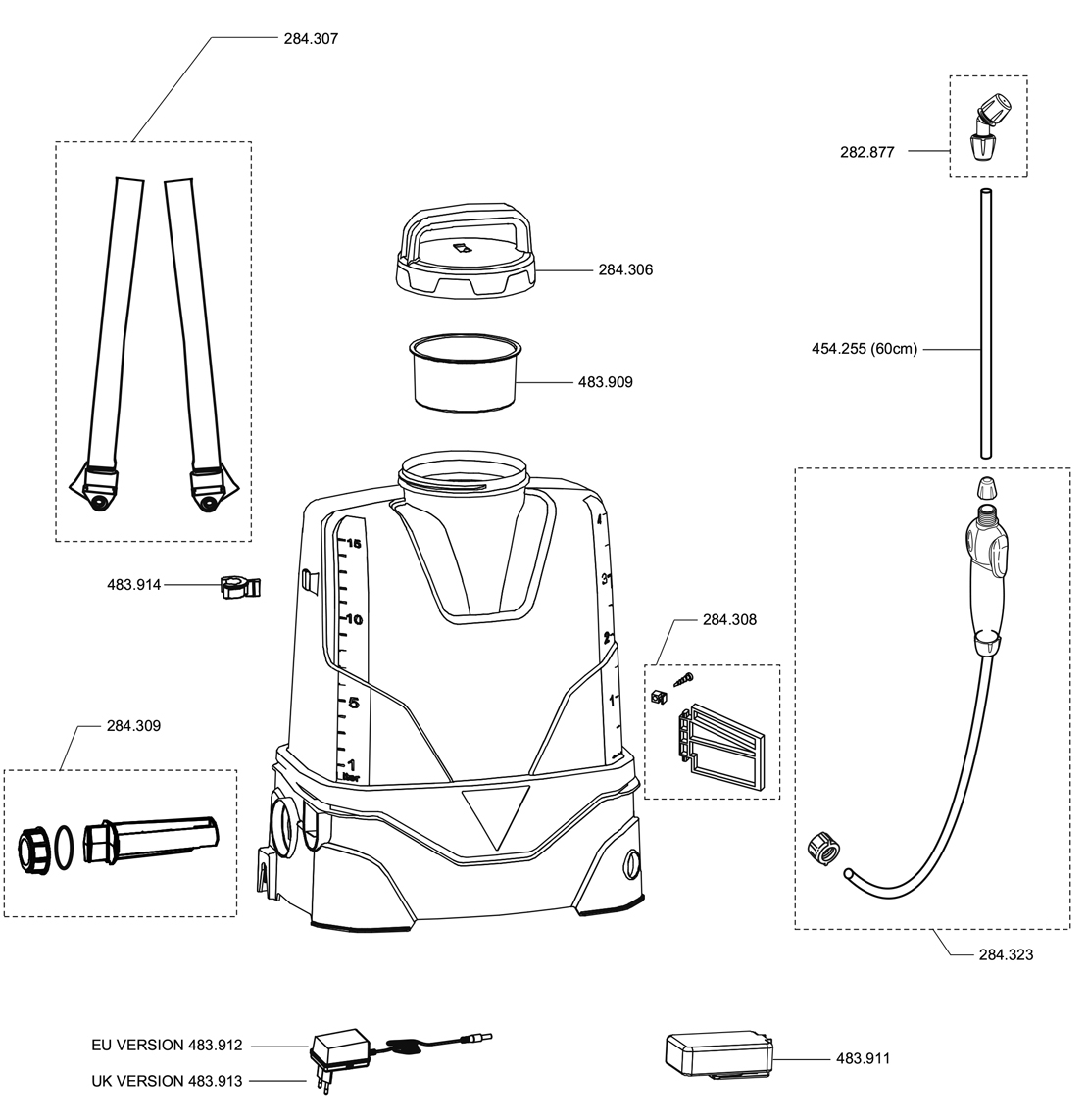 Pièces PULSAR 15L ELECTRIC (Ref. 100-001-793)